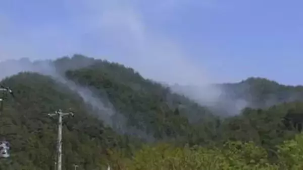 岩手・大槌町の山火事1500人態勢で消火活動続く　これまでに1373ヘクタールが消失