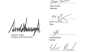 「スーパーインテリジェンス＝超知能」のはずが…まさかのスペルミス　トランプ大統領ら署名の公式文書