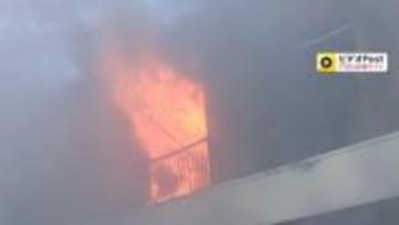 ベランダから激しい炎…警察官が発見　木造2階建てアパート一室焼け住人男性が煙り吸いけが　群馬・伊勢崎市