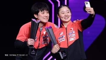 張本智和と妹・美和　卓球WTTチャンピオンズでダブル優勝　「2倍でも3倍でもうれしい」「お兄ちゃんとしても選手としても尊敬」
