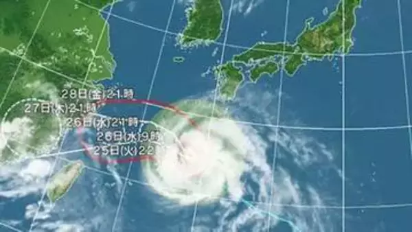 【台風情報】台風18号の最新の進路予想　強い勢力で奄美地方と沖縄本島地方にかなり接近　奄美地方では「線状降水帯」が発生して大雨災害の危険度が急激に高まるおそれ　暴風、高波、土砂災害など厳重警戒