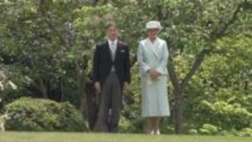 天皇皇后両陛下、春の園遊会で引退発表直後の「りくりゅう」とご懇談 　野沢雅子さんとはアニメ話に花