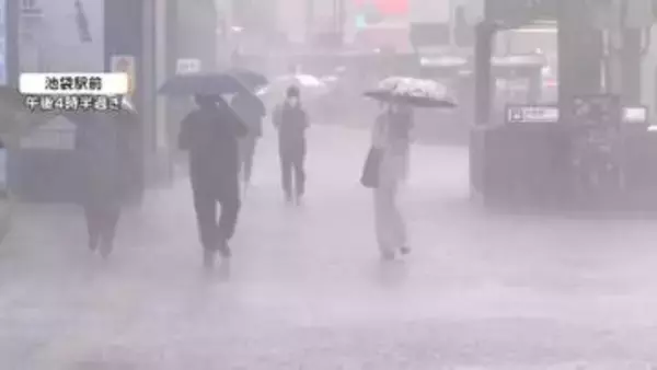 東京都内で激しい雷雨、板橋区と北区で「レベル4大雨危険警報」　浸水など警戒