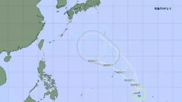 【台風情報】台風18号発生　23日暴風域ともない小笠原近海へ進み、24日に強い勢力で日本の南へ