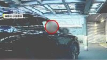 駐車場で隣の車に接触…ぶつかった箇所を袖でこすって“ごまかし”？一部始終がカメラに「証拠消そうみたいな感じで悪質」被害者怒り　神奈川・小田原市