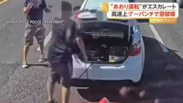“あおり運転”からヒートアップ…高速道路の真ん中で運転手2人が乱闘寸前　素手で窓破壊に工具持ち出しも　アメリカ