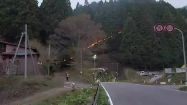 「後発地震注意」出されるなか…避難した住民「災害が多い」　岩手・大槌町の山林火災延焼中