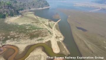 戦時中の遺構や遺物が次々に　旧日本軍が建設の「死の鉄道」の跡がタイのダム湖から姿を現す