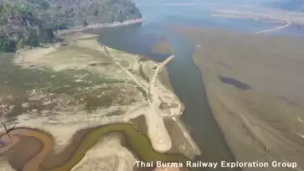 戦時中の遺構や遺物が次々に　旧日本軍が建設の「死の鉄道」の跡がタイのダム湖から姿を現す