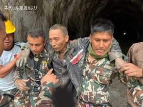 【速報】ネパール土石流　水力発電所のトンネルに取り残されていた中国人男性を1人新たに救助