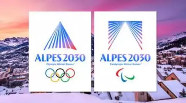 2030年冬季オリンピック・パラリンピックのエンブレム発表　アルプスの山々と光を表現