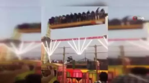 乗客乗せたまま…遊園地で“巨大回転ブランコ”落下の瞬間　1人死亡12人ケガ　インド