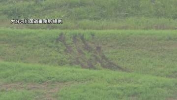 堤防を車で複数回走行か　芝はがされる被害　河川法違反の可能性も　国交省「命を守る大切な堤防傷つけないで」大分発
