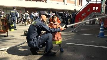 東京消防庁のマスコット「キュータ」始球式　球速は…