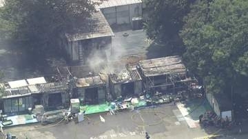 プレハブのゴミ置き場から出火　陸上自衛隊・朝霞駐屯地で火事　1時間半後に鎮火