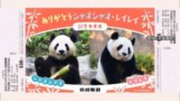 双子パンダに「ありがとう」上野動物園が特別画像をプレゼント　京成電鉄は16日から記念乗車券販売へ