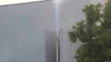 水道管から水が…“高さ10メートル”　神奈川・相模原市の団地