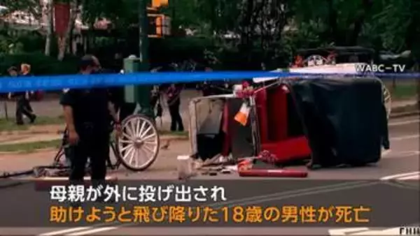 ニューヨークで観光馬車が運転手不在で暴走…旅行客のインド人家族乗せ18歳男性死亡　160年以上の歴史　アメリカ