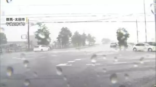 【速報】群馬県に記録的短時間大雨情報　太田市付近で１時間100ミリの記録的大雨