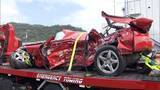 「スポーツカーの2人死亡　岡山ブルーラインで反対車線はみ出し乗用車と正面衝突か　岡山・備前市」の画像1