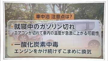 車中泊避難は熱中症や一酸化炭素中毒に警戒　災害関連死を防ぐためにできること
