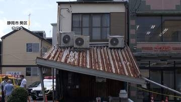 「縁石だと思った」通称「北街道」で当て逃げ　アーケードの柱が折れ崩れる　74歳会社役員の男逮捕　静岡