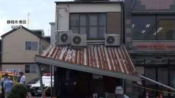 「縁石だと思った」通称「北街道」で当て逃げ　アーケードの柱が折れ崩れる　74歳会社役員の男逮捕　静岡