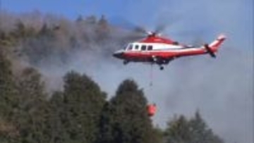 発生から3日目を迎えるも鎮火めど立たず…山梨山林火災は一時住宅まで約50メートル距離に火が迫る　消火活動再開も午後から強風の恐れ