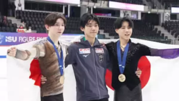 中田璃士が日本男子初の2連覇達成！来季シニアへ「挑戦者として頑張る」西野太翔が自己ベストで銅メダル、蛯原大弥9位【世界ジュニア】