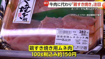 新たな冬の定番に？牛肉に代わり「鶏すき焼き」人気に！安価でヘルシー支持され売り上げ上昇　自宅調理のコツ「肉を薄めに切る」