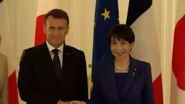 「高市総理と会談へ　マクロン仏大統領が赤坂迎賓館に到着　イラン情勢・安保協力など協議のほか花見も予定」の画像