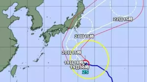 【台風情報】大型の台風25号の進路予想　21日にかけ関東に接近する可能性　千葉県や静岡県などでは総降水量が400ミリを超える可能性　シルバーウィーク中の交通への影響にも警戒・注意を
