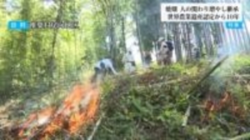 縄文時代から続く伝統農法「焼畑」の魅力とは　世界農業遺産認定から10年で交流人口増加「結構やる気出てきてますね」　県外から移住者も