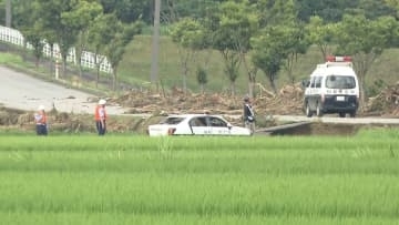 川が増水 救助に向かったパトカーが…20代の警察官2人流された現場は