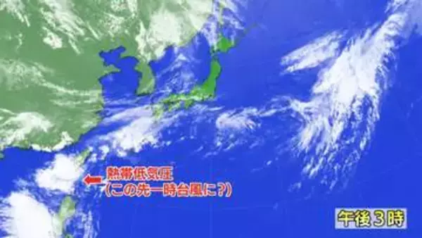 “台風のたまご”今後の動きは？　一時的に強まって台風“昇格”の可能性も　台湾のすぐ南にある熱帯低気圧は6月6日に北上　7日には梅雨前線に取り込まれる見通し　警報級の大雨となるおそれ