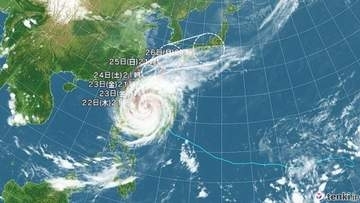 【台風情報】台風30号の進路予想　23日午前9時には強い勢力で西表島の南約160kmに達する見込み　25日午後9時には九州の西へ達する予想　26日午後9時には東海地方で温帯低気圧に変わる見通し