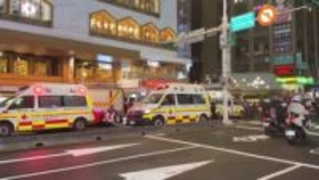 台北中心部で無差別切りつけ3人死亡　容疑者の男も飛び降り死亡