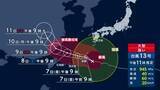 「台風13号が7日に沖縄本島を直撃　被災地・熊本も強風域に」の画像1