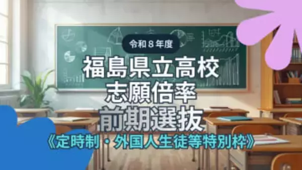 【全掲載】福島県立高校・志願倍率　定時制・特別枠　令和8年度前期選抜