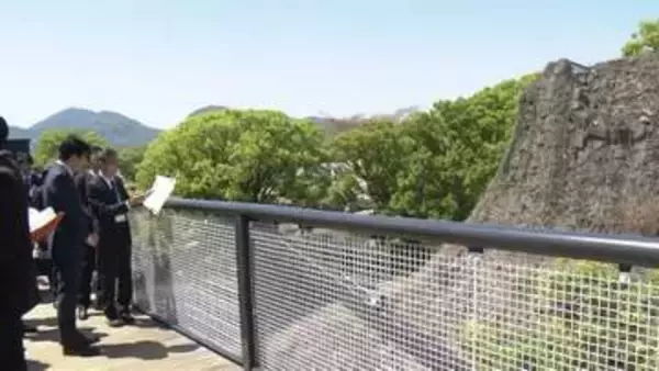 熊本地震10年「防災立国の実現に力を尽くす」木原官房長官　追悼式に出席し被災地を視察「経験や教訓を生かす」