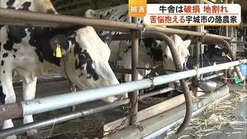 牛舎に被害、牛たちの様子に変化　「これを機会にやめるのも…」苦悩抱える被災地の酪農家【令和8年熊本地震】
