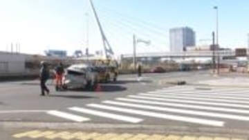 同じ交差点で1日に2回の交通事故　いずれもけが人無し　東京・台場の東京湾岸道路