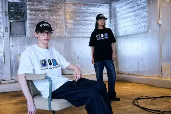 「A BATHING APE®とコム デ ギャルソンが交差する、“ポップアート”としてのカプセルコレクション」の画像