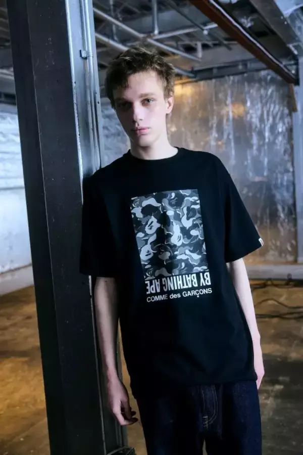 「A BATHING APE®とコム デ ギャルソンが交差する、“ポップアート”としてのカプセルコレクション」の画像