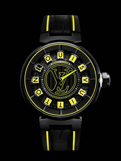 オンデマンドでライトアップするルイ・ヴィトンの新作ハイウォッチ「タンブール スピン・タイム エアー クァンタム」誕生