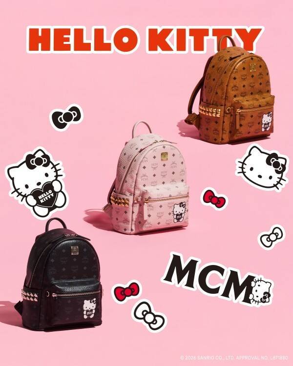 MCM × HELLO KITTY第2章。50周年を迎えるMCMが描く、新たなラグジュアリーの遊び心
