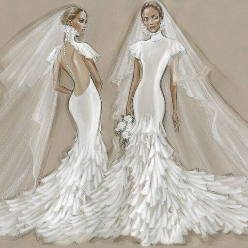 ジェニファー・ロペスが結婚式に選んだのは「ラルフ ローレン」のドレス