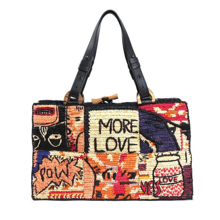 フランス発バッグブランド「ジャマン・ピュエッシュ」からネオポップアートを刺繍で描いたコラボバッグが登場