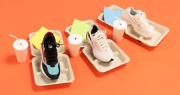 バーニーズとフィラのコラボスニーカーが限定発売。 モダンな質感とアイコニックなデザインを表現