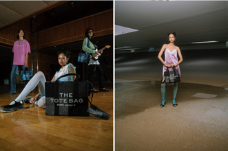 デニム素材でアップデートしたマーク ジェイコブスの人気トートバッグに新色ブラックが登場